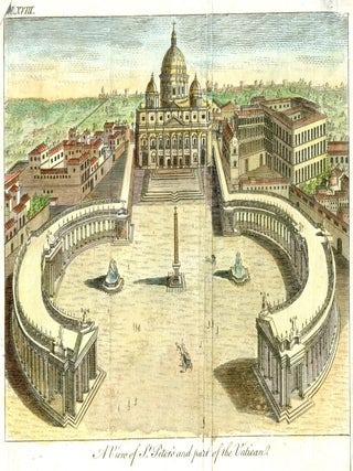 1608 A view of St Peter's and Part of the Vatican. 18th century English School