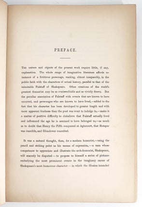 The Life of Sir John Falstaff; A biography of the knight from authentic sources