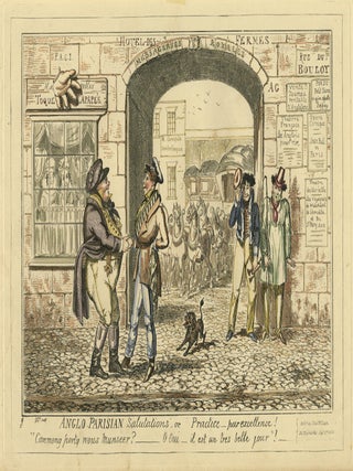 165 Anglo Parisian Salutations, or Practice par Excellence! George Cruikshank