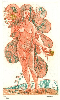 Leaves of Love-Orange Lady (plus a signed and inscribed trial proof of the same image in black ink after cancellation); Two Prints