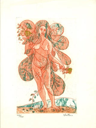 Leaves of Love-Orange Lady (plus a signed and inscribed trial proof of the same image in black ink after cancellation); Two Prints