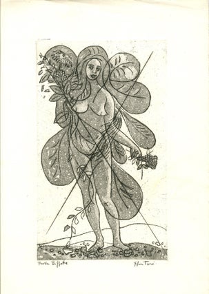 Leaves of Love-Orange Lady (plus a signed and inscribed trial proof of the same image in black ink after cancellation); Two Prints