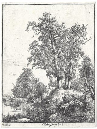 1683 The Three Oaks. Jacob van Ruisdael