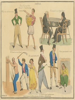 169 A Knight of a gay & gallant mien, from Illustrations to Popular Songs. Henry Alken
