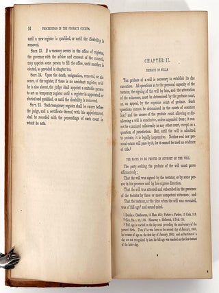 The Proceedings in the Probate Courts (of Massachusetts); including the probate of wills; appointment of administrators, guardians, and trustees; allowances; sale of real and personal estate; settlement of accounts; distribution of estates; assignment of dower, with table showing the present value of estates in dower; partition of lands, &c., &c., &c. With an appendix of practical forms, designed for the use of executors and others having business in the probate courts