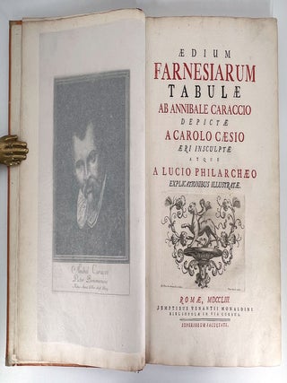 1715 Aedium Farnesiarum Tabulae. Annibale / Carlo Cesio engraver Carracci