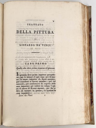Trattato della Pittura di Lionardo da Vinci (Treatise on Painting by Leonardo da Vinci)