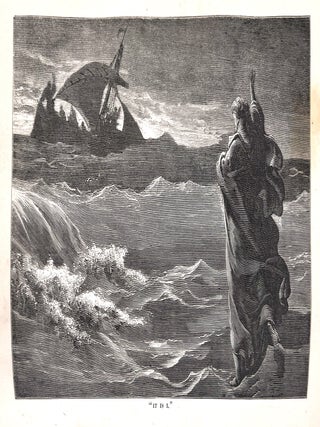 Jesus of Nazareth; His life and Teachings; Founded on the Four Gospels, and illustrated by reference to the manner, customs, religious beliefs, and political institutions of his times. With designs by Doré, De Laroche, Fenn, and others.