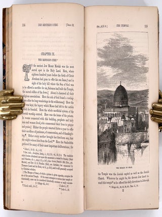 Jesus of Nazareth; His life and Teachings; Founded on the Four Gospels, and illustrated by reference to the manner, customs, religious beliefs, and political institutions of his times. With designs by Doré, De Laroche, Fenn, and others.