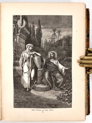 Jesus of Nazareth; His life and Teachings; Founded on the Four Gospels, and illustrated by reference to the manner, customs, religious beliefs, and political institutions of his times. With designs by Doré, De Laroche, Fenn, and others.