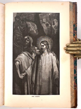 Jesus of Nazareth; His life and Teachings; Founded on the Four Gospels, and illustrated by reference to the manner, customs, religious beliefs, and political institutions of his times. With designs by Doré, De Laroche, Fenn, and others.