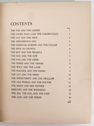 Aesop's Fables; A new translation by V.S. Vernon Jones. With an introduction by G.K. Chesterton and illustrations by Arthur Rackham