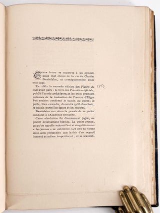 Charles Baudelaire: Souvenirs, Correspondances, Bibliographie, suivie de pièces inédites