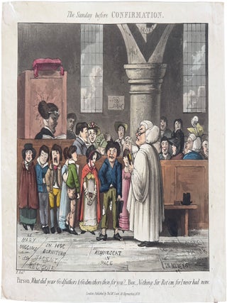 1887 The Sunday Before Confirmation; Parson: What did your godfathers & godmothers then for you?...