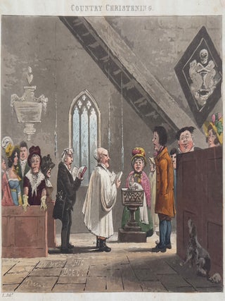1890 Country Christening. 19th century English School