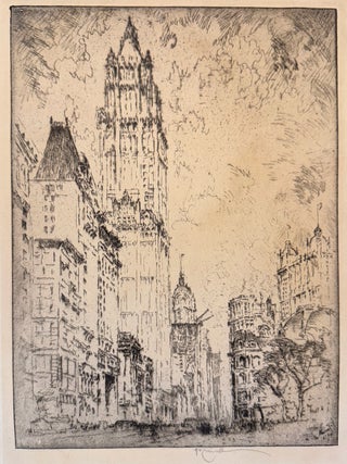 1895 Woolworth Building. Joseph Pennell