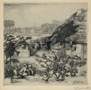 191 Le Nid de Pauvres, Vendee (shelter for the Poor, Vendee). Auguste Lepère