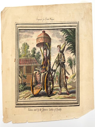 Sedans used by the Japanese Ladies of Quality; One plate from Drake's Voyages
