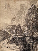 The Wooden Bridge at Sulmona, near Tivoli; Plate 6 from Landscapes of the Environs of Rome