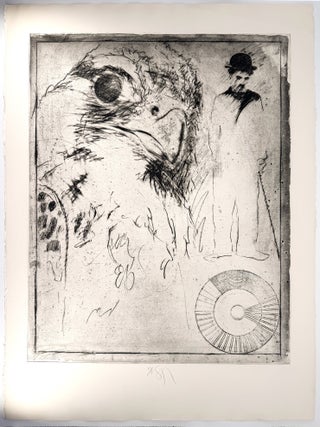 Chaplin and Red Tailed Hawk