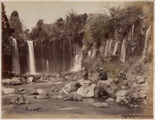 2115 Japan – Shiraito Waterfall Fujiyama. Kusakabe Kimbei / Original Photograph
