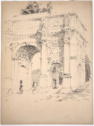 2151 The Arc de Triomphe du Carrousel, Paris. early 20th century English School