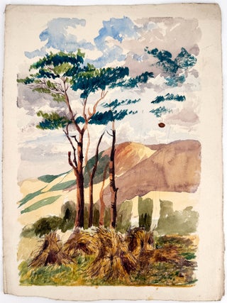2199 Wheat stooks, English countryside. Sophia Beale