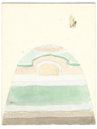 2230 A Grand Tour study of a design detail from the interior of the Villa Reale, Milano. 19th...