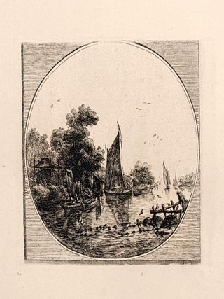 2249 River Landscape with Boats. Baron Dominique Vivant Denon, after Jan Van Goyen