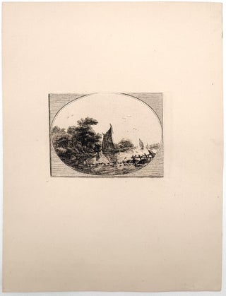 River Landscape with Boats