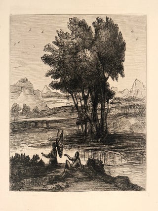 2264 Fishermen resting by a riverbank. Baron Dominique Vivant Denon