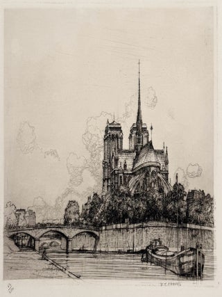 2274 Notre-Dame Cathedral from the Seine. V. E Chapel