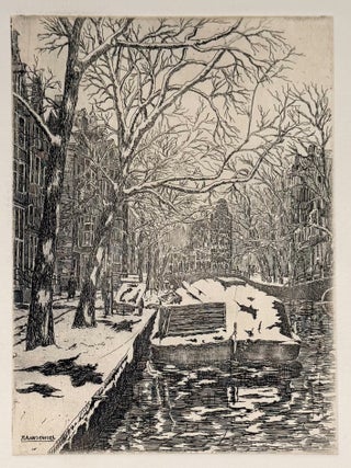 2277 Reguliersracht during winter, Amsterdam. Pieter Aandewiel