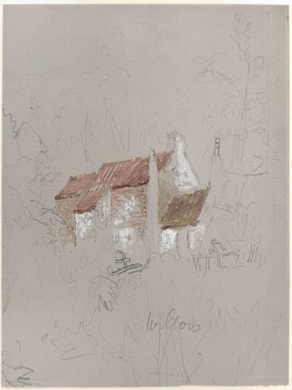 2280 A country cottage. Thomas Miles Richardson, Sr, attributed to
