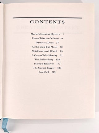 Morse's Greatest Mystery; And Other Stories