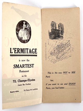 Grouping of materials relating to the 1924 Paris Olympic Games: A) Die Olympischen Spiele – Paris 1924; B) Guide to the Olympic Games Paris 1924; C) VIIIe Olympiade de Paris, l'A. B. C. des Jeux Olympiques; D) Heliogravure d'Art, Paris, série 2.