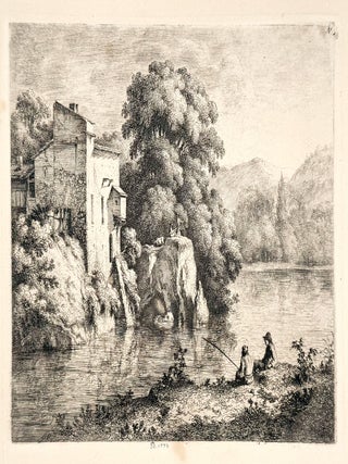 2337 View on the Banks of River Ain; Les Bords de la rivière d'Ain. Jean-Jacques de Boissieu