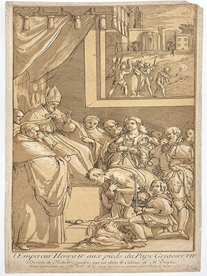 L'Empereur Henri IV aux pieds du Pape Grégoire VII