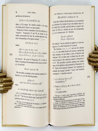 On Formally Undecidable Propositions of Principia Mathematica and Related Systems; Translated by B. Meltzer.