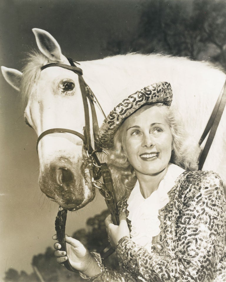 237 Miss Friedel Luciana Paster, Dressage Rider, RBB&B Circus, 1951. Photographer Unknown.