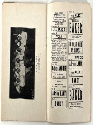 Casino de Paris: La Revue de Paris qui Remue / Josephine Baker Cover Design; en 2 actes et 25 tableaus. Production 1930-31