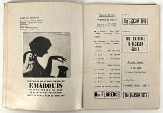 Casino de Paris: La Revue de Paris qui Remue / Josephine Baker Cover Design; en 2 actes et 25 tableaus. Production 1930-31