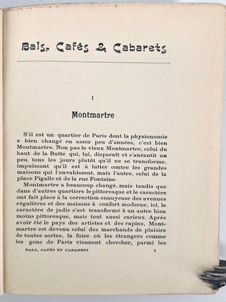 Bals Cafés et Cabarets