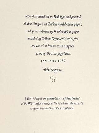 Early Poems