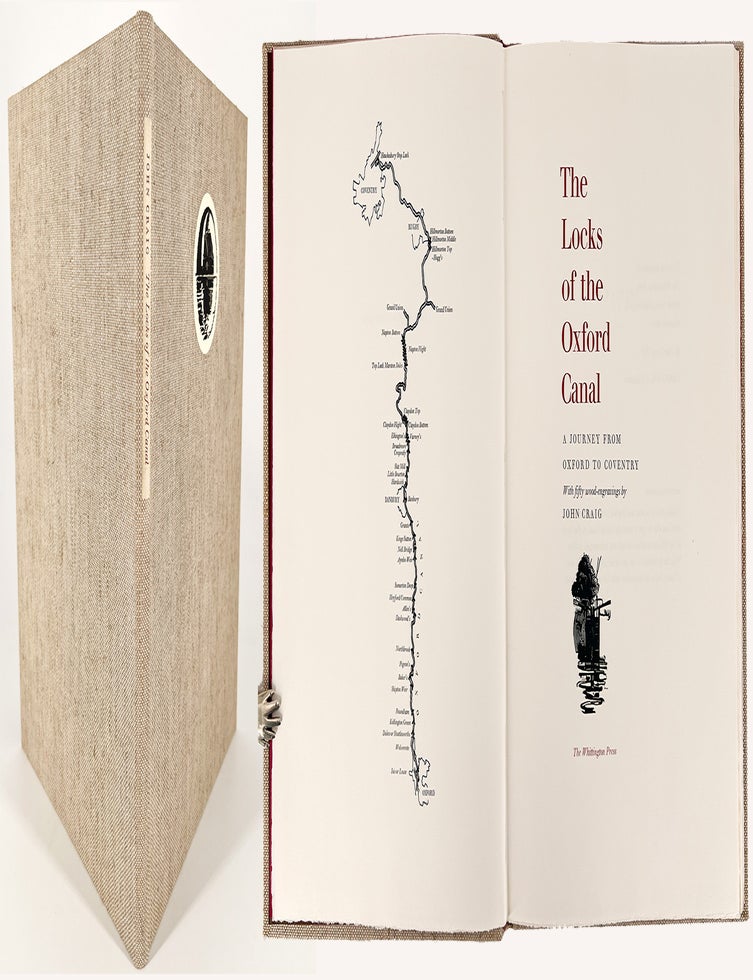 2390 The Locks of the Oxford Canal; A Journey from Oxford to Coventry in fifty wood-engravings by John Craig. John Whittington Press / Craig.