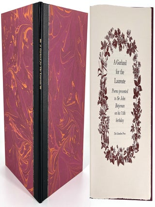 2413 A Garland for the Laureate.; Poems presented to Sir John Betjeman on his 75th birthday....