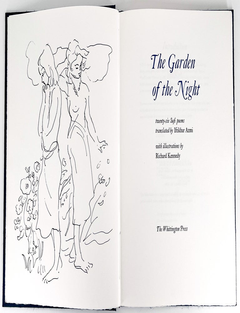 2418 The Garden of the Night, Twenty-Six Sufi Poems translated by Iftikhar Azmi, with illustrations by Richard Kennedy. Iftikhar Whittington Press / Azmi.