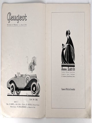 Th&eacute;&acirc;tre De Monte-Carlo. Programme Officiel. Saison de Ballets par La Troupe de M. Serge De Diaghilew Du 17 Janvier au 9 Mai 1926