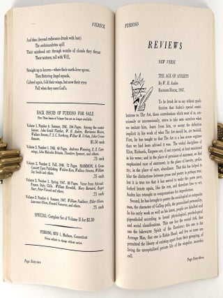Furioso, two issues (fall and winter 1947)