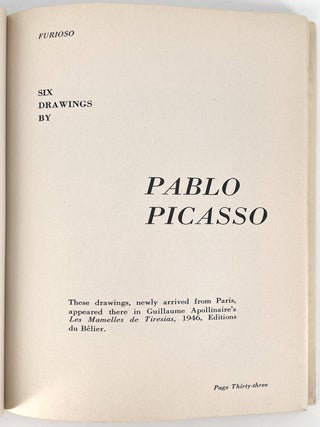 Furioso, two issues (fall and winter 1947)